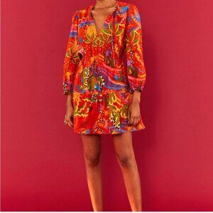 FARM Rio Magic Forest Cotton Mini Dress - Size M